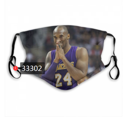 2021 NBA Los Angeles Lakers #24 kobe bryant 33302 Dust mask with filter->nba dust mask->Sports Accessory